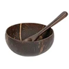 Natural Bowl Set Wooden Salad Ramen Bowl Spoon Set Kitchen Tableware Bowl 1