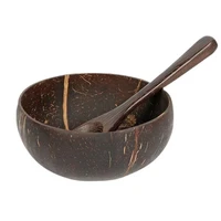 Natural Bowl Set Wooden Salad Ramen Bowl Spoon Set Kitchen Tableware Bowl 1