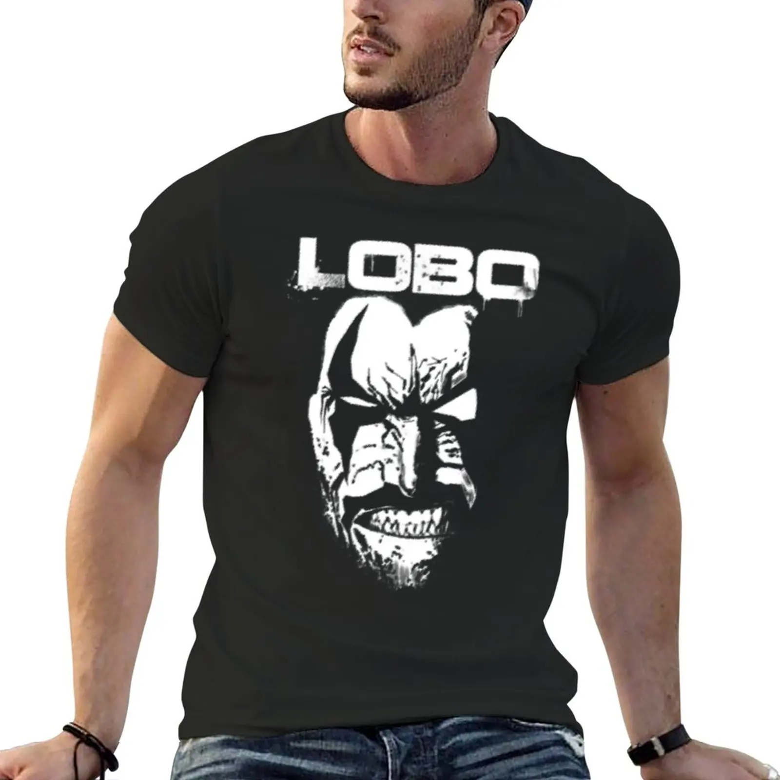 

Lobo, футболка на заказ, спортивные футболки, мужские футболки с графическим принтом