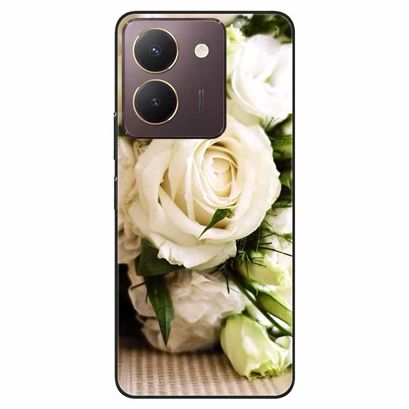 Black TPU Bumper Soft Silicone Shockproof Phone Case with Cute Cat Design