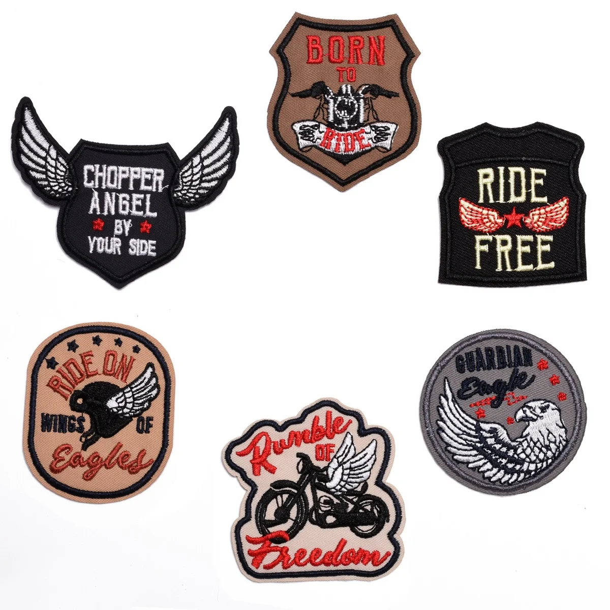 Moto Ride Series For On Clothes Coat Jeans Sticker Cucire Fai Da Te Stiratura Toppe Ricamate Fai Da Te Applique Badge Stickers Decor