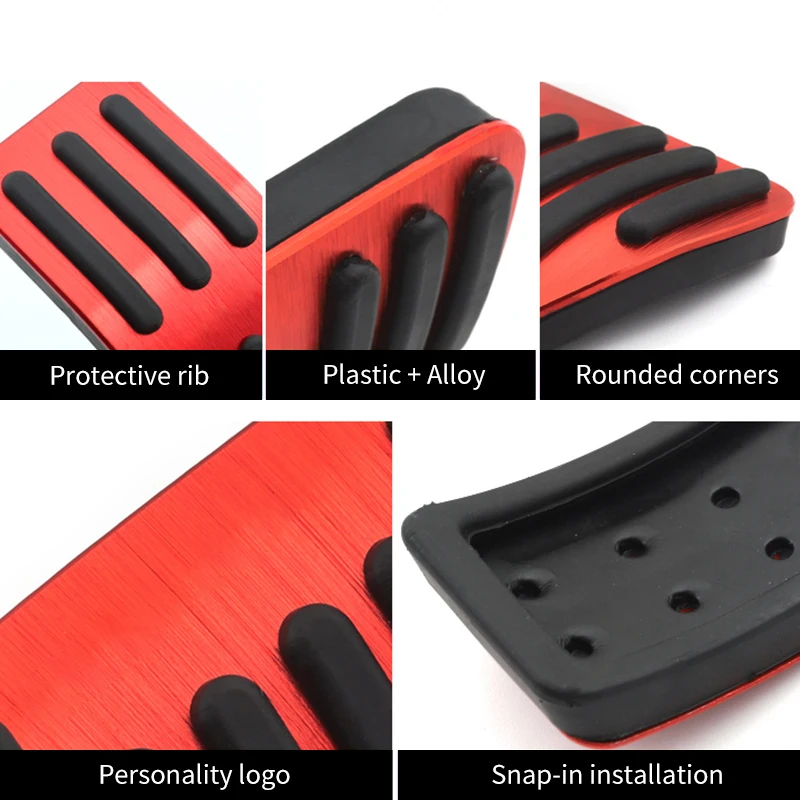 Non-Slip Car Foot Pedal Covers - No Drilling Required