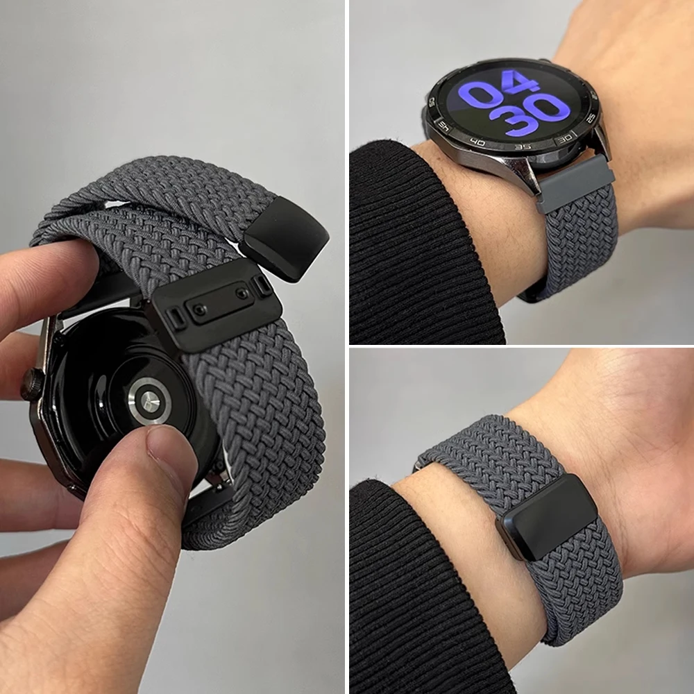 Braided Magnetic Wristband Strap for Smartwatches - Universal 22mm Strap Accessory