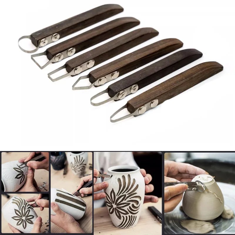 Pottery Tools Wood Hand Rollers Stamp Pattern Roller Pattern Ceramic Clay Sculpting Tools Polymer Molds polymer clay tools,pottery tools,clay sculpting tools,pottery sculpting tools,clay craft tool