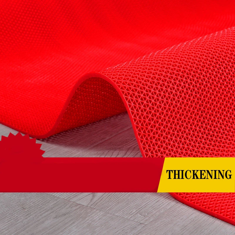 Thickened Bathroom Kitchen Non Slip Mat Hollow Out Plastic Foot Mat Door Mat Commercially Durable Hall Corridor Door Toilet Mat 3