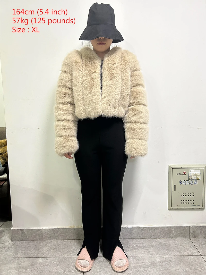 Faux Fox Fur Coat V-Neck Winter Woman Long Sleeve Warm Winter Coat Women Fashion Luxury New Fur Jacket Teddy Chic Outwear 2024 3