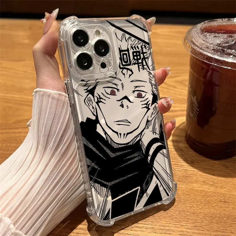 Jujutsu Kaisen Gojo Satoru Clear Shockproof Phone Case