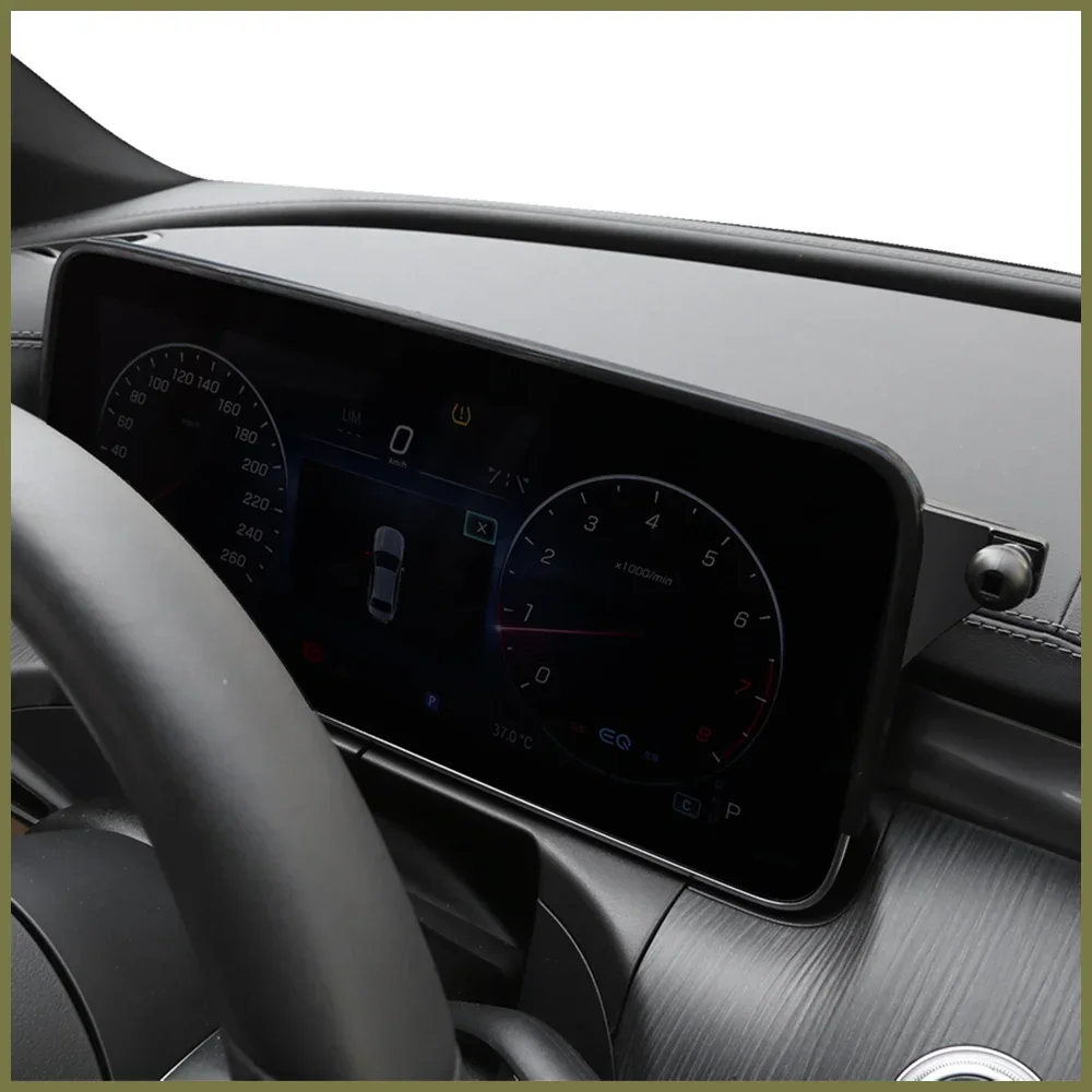 Multimedia Dashboard Screen 12.3inch Phone Holder For Mercedes Benz EQE Screen Frame Phone Bracket Cradle For EQE