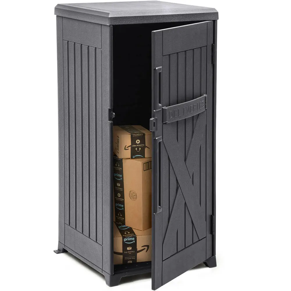 

60 Gallon Resin Large Package Delivery and Storage Box with Lockable Secure