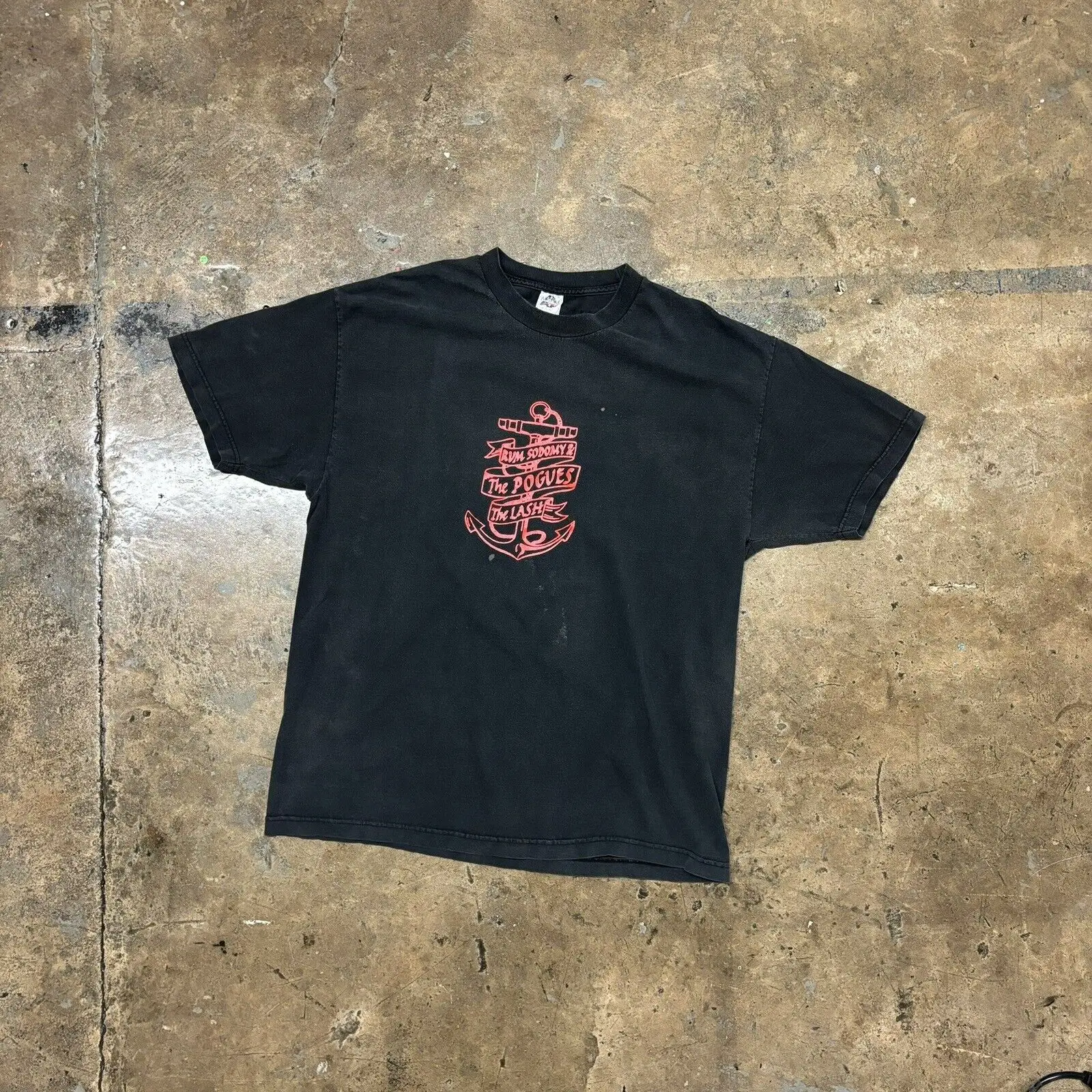 2000S The Pogues Rum Sodomy & The Lash T-Shirt Vintage Nera Xl
