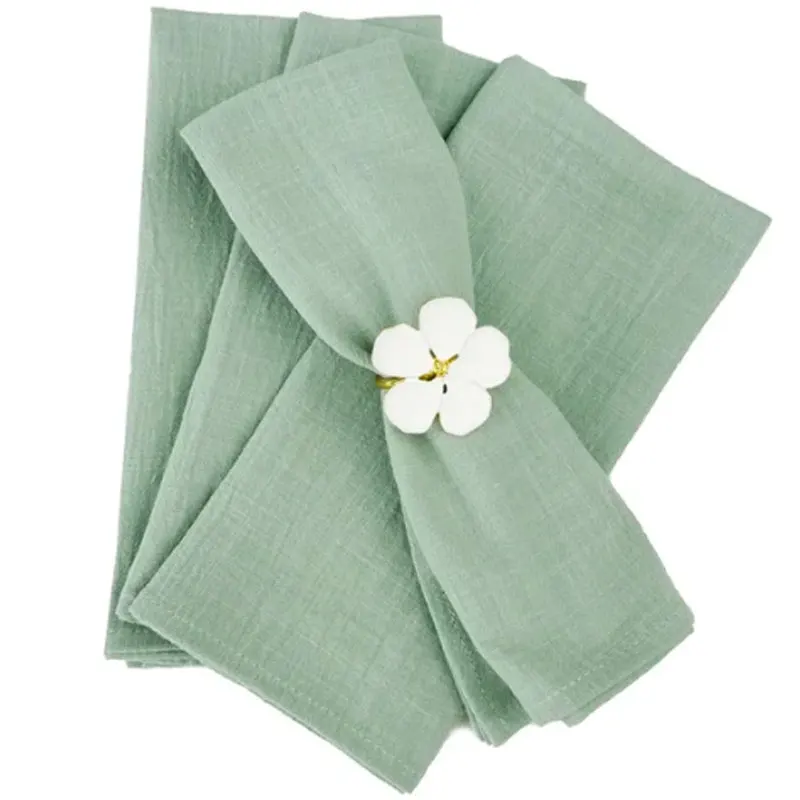 Set Of 2/6/12 40x40cm Table Cloth Napkins Durable Polyester Thicken Placemat Reusable for Kitchen Dining Wedding Decoration