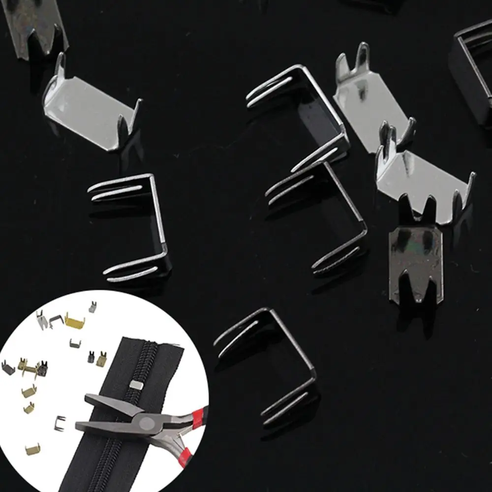 Metal Replacement Non-slip DIY Bottom Stoppers Zipper Stopper Tailor Tools Repair Accessories