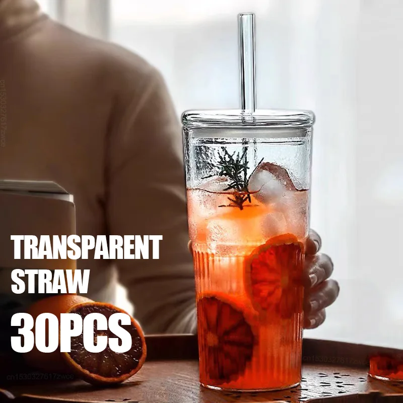 30cm Replacement Straw Compatible Stanley 40oz Tumbler,Clear Reusable for Stanley Tumbler Transparent Straws