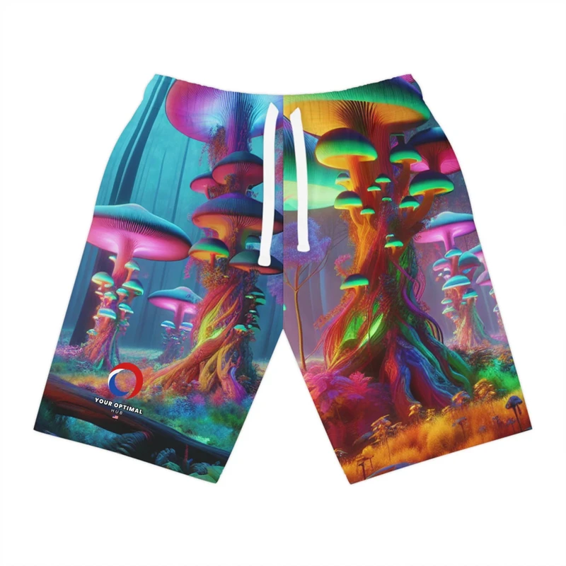 Psychedelic Mushroom Graphic 3D Printed Short Pants For Men Kids Clothes Hawaiian Beach Shorts Casual Fashion Shorts Mens Pants 6