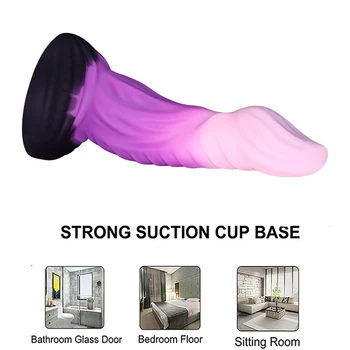 70mm Huge Anal Dildos For Women Men Gay Butt Plug Liquid Silicone Soft Anal Plug Animal Dildos Suction Cup Sex Toys 4