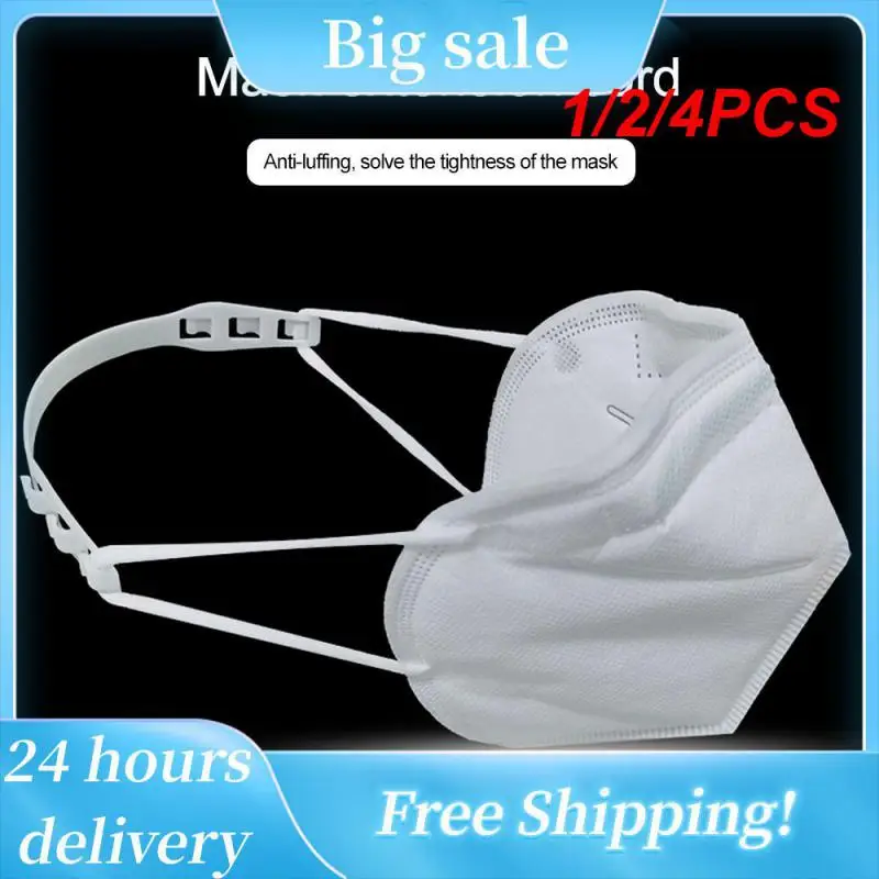 

1/2/4PCS face mask clip Extension Hook Adjustable Ear protector Strap Extender Belt Reusable Silicone Masks Buckle Holder