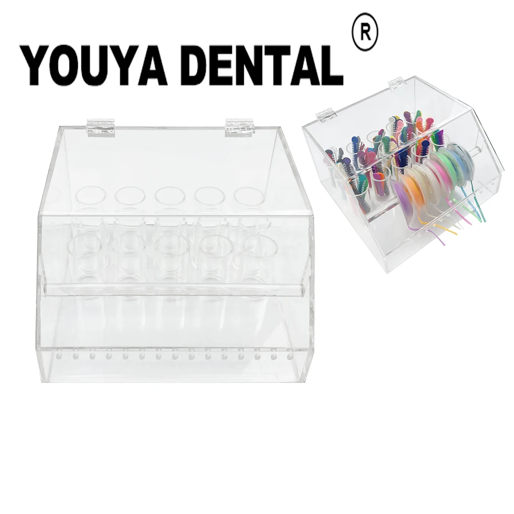

Dental Orthodontic Ligature Tie Acrylic Dispenser Storage Box for Ligature Tie Power Chain Multifunctional Box