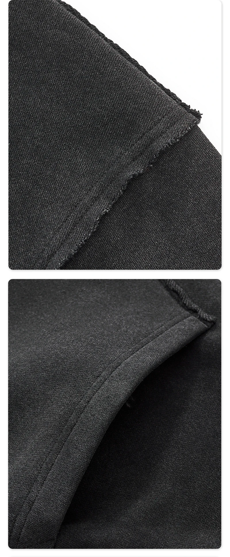 ZODF Retro Winter Men Washed 100% Cotton Boxy Hoodies Unisex Loose Fit Distressed Hooded Pullovers Coats Brand Outfits HY0048