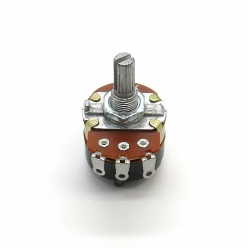 

2 Piece WH138 Dimming Potentiometer Mono B500K With Switch Shaft Length 20MM Adjustable Resistance With Switch Threading Foot