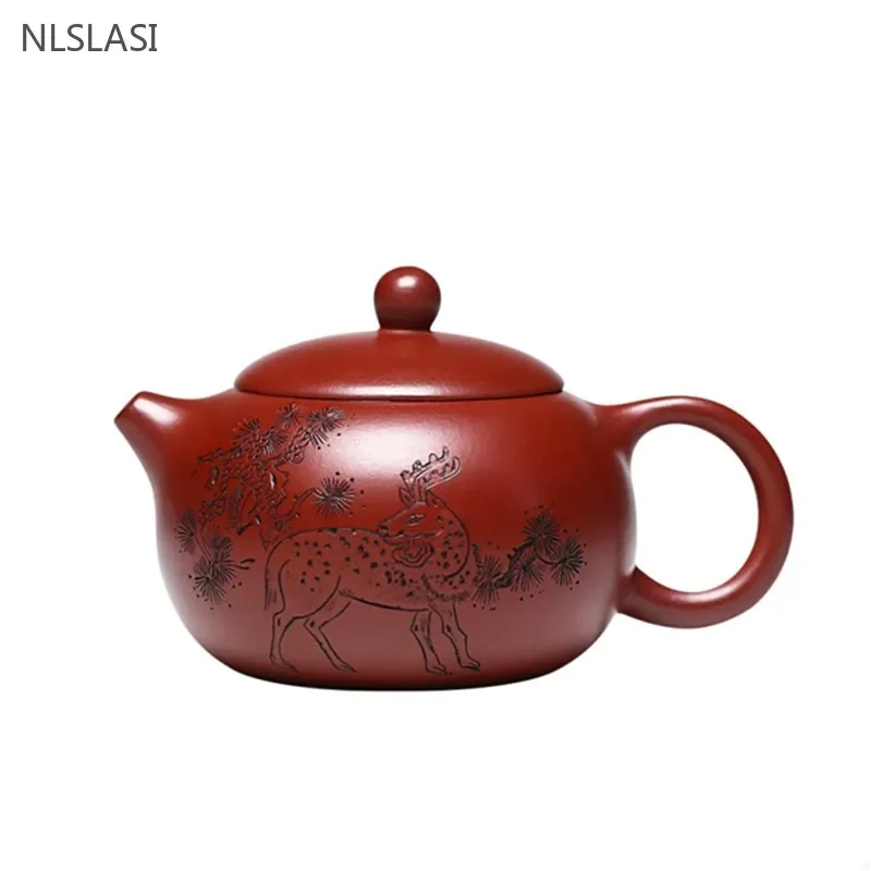 

Master Handmade Xishi Tea Pot Chinese Yixing Purple Clay Teapot Boutique Dahongpao Filter Beauty Kettle Household Zisha Teaware