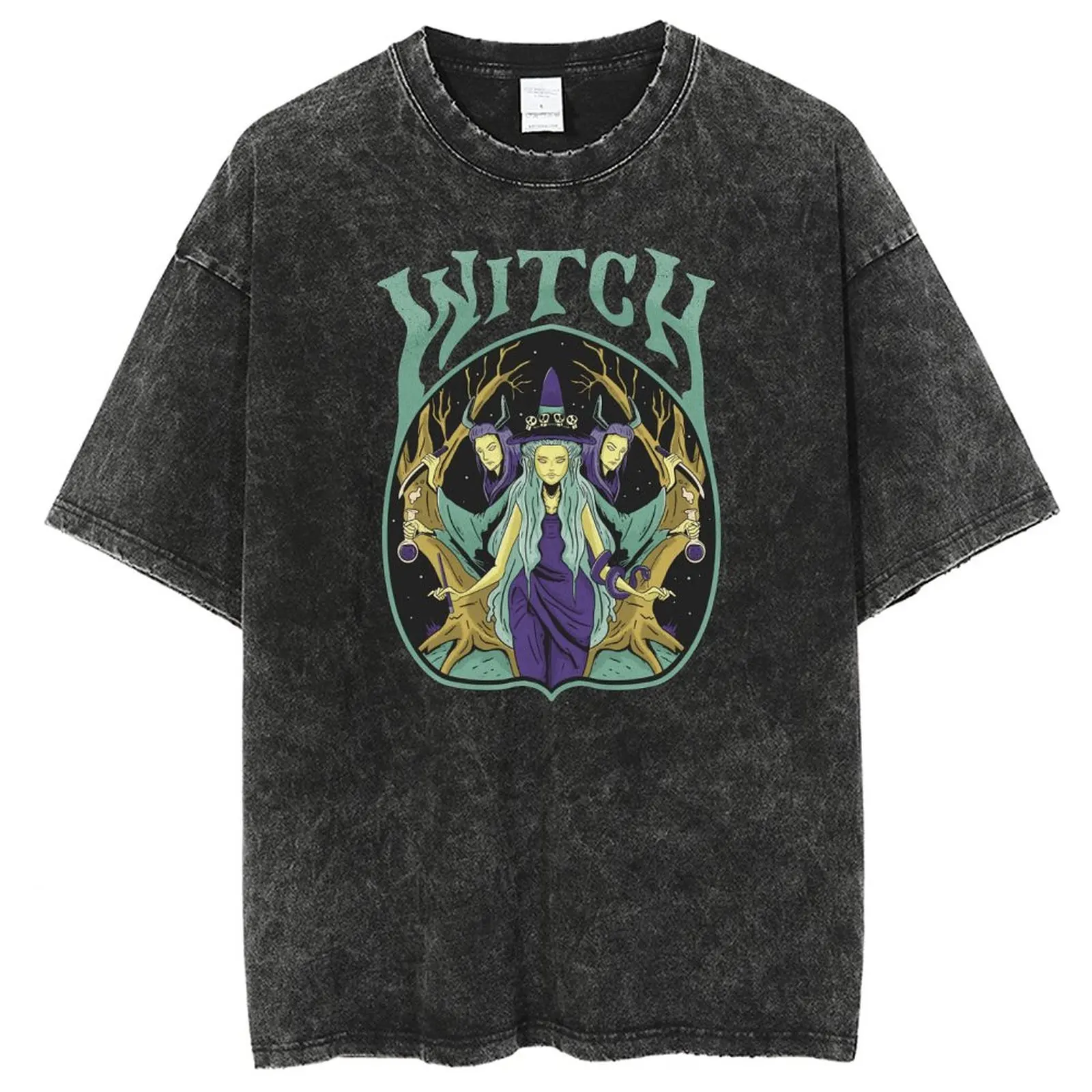 Tシャツ・カットソー Witch And Logo Print T-Shirt shirt with logo Versace - T - tulle logo-print T-shirt