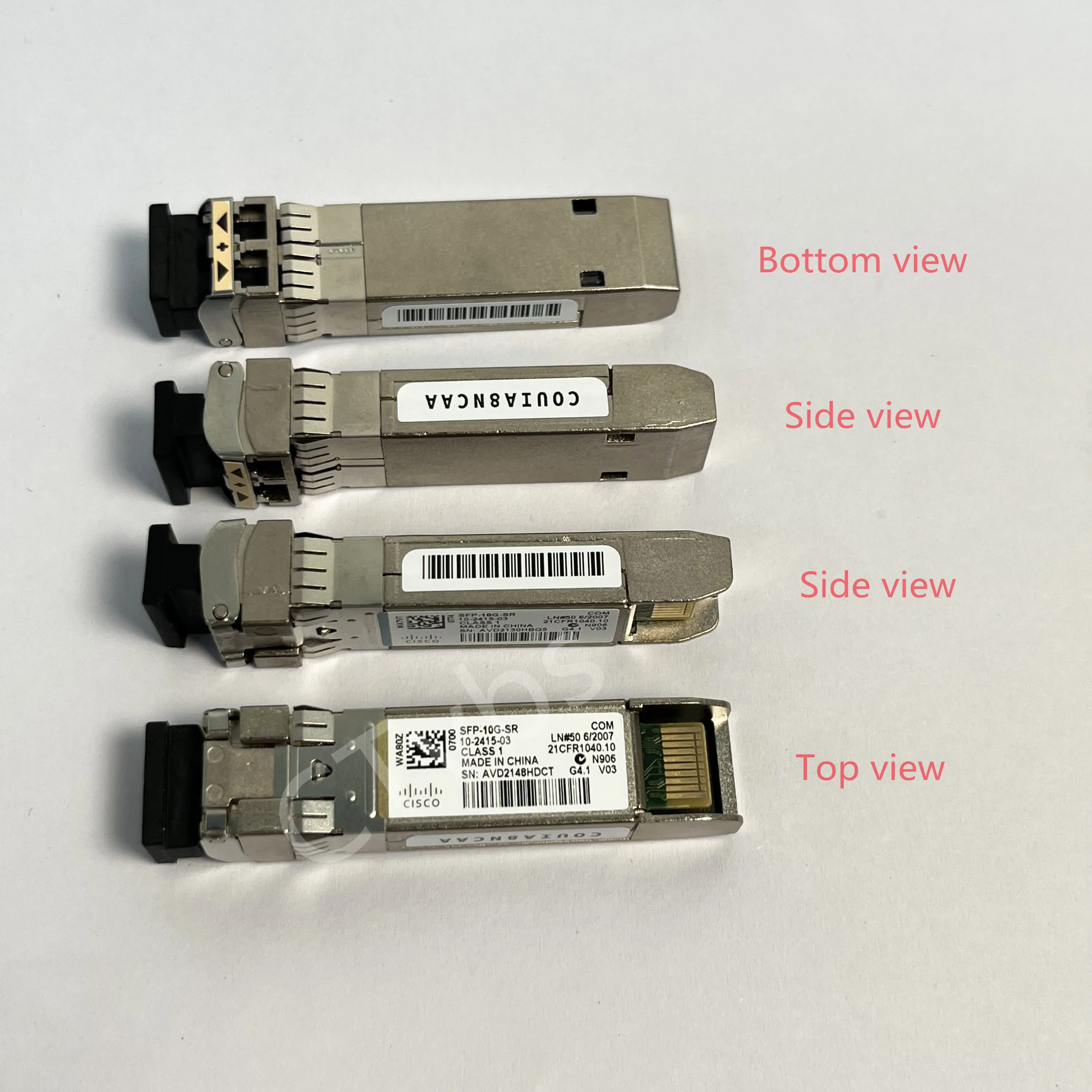 

CISCO 10G SFP SFP-10G-SR V03 10-2415-03 850nm 10GBASE-SR SFP+ Multi Mode Optical Transceiver Module