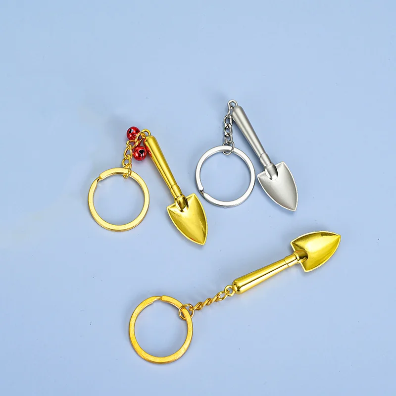 New Fashion Keychain Shovel Spade Trowel Gardening Pendants DIY Men