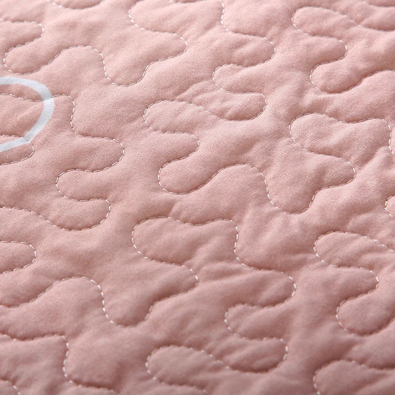 Summer Pink Cotton/Polyester Quilt 1 piece Twin Size Student Quilts Sofa Blanket Bedspread Bed Cover Sheet Bedding Coverlets #sw