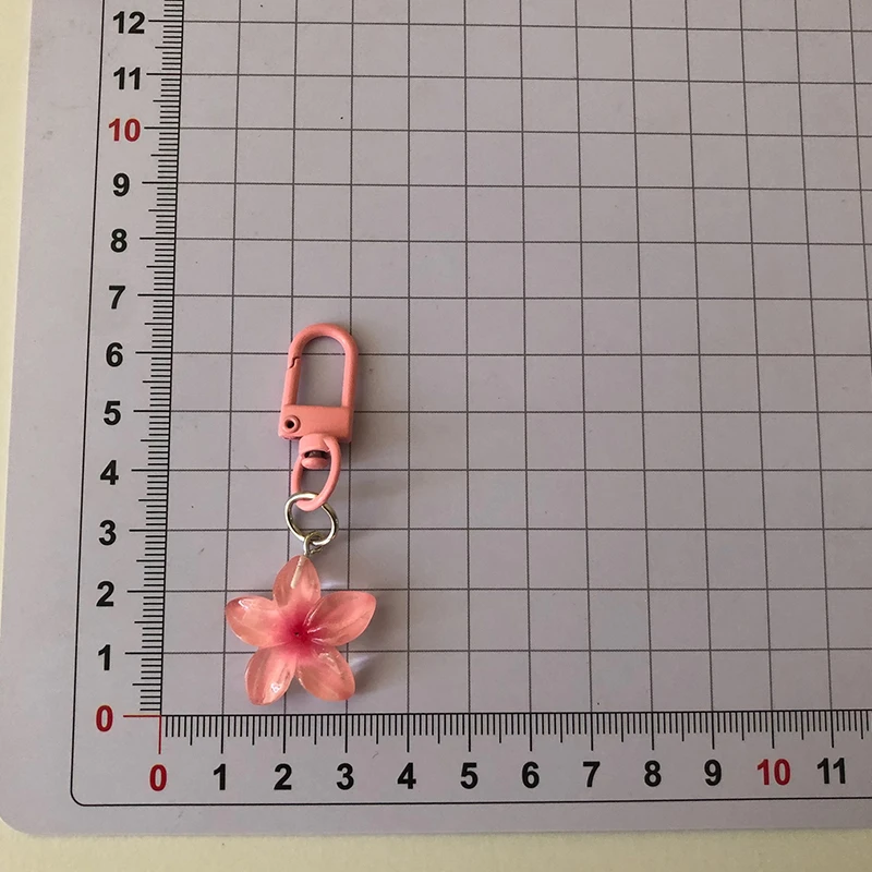 Wholesale Cherry Blossom Flowers Keychain Handbag Decor Keyrings Pendant Bag Hanging Accessories