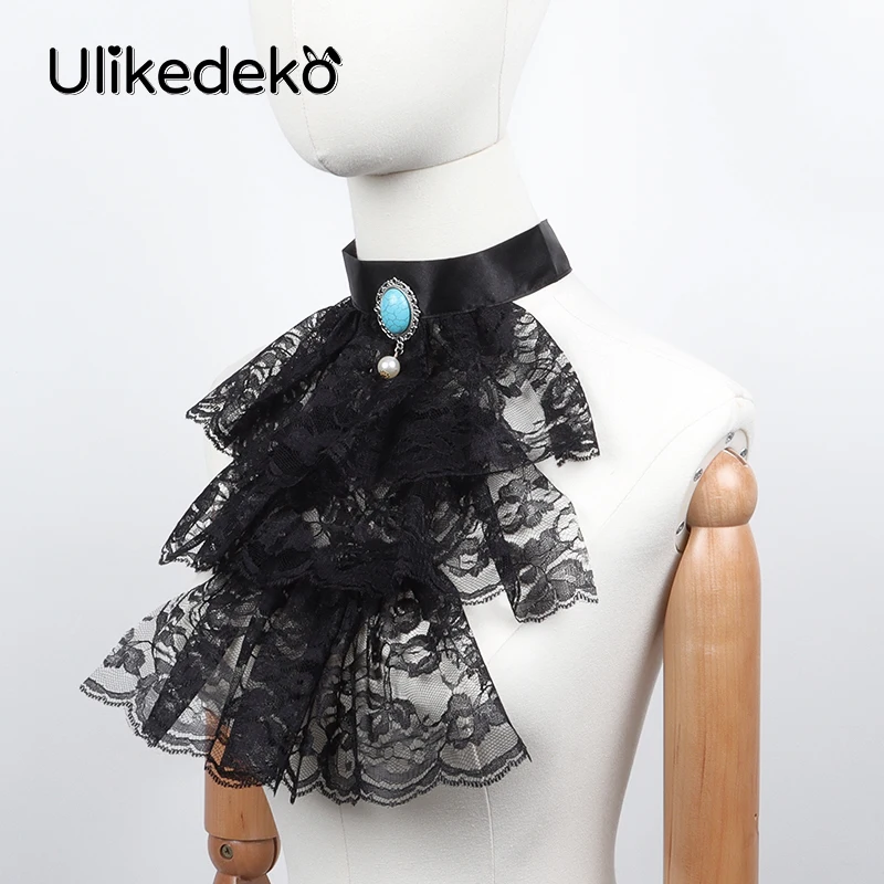 Ruffled Lace Victorian Collar