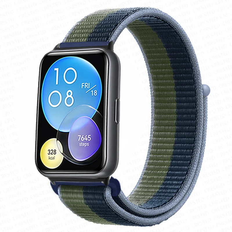 Enhanced Nylon Loop Band Smartwatch Replacement Wristband Bracelet - Durable and Stylish Nylon Strap