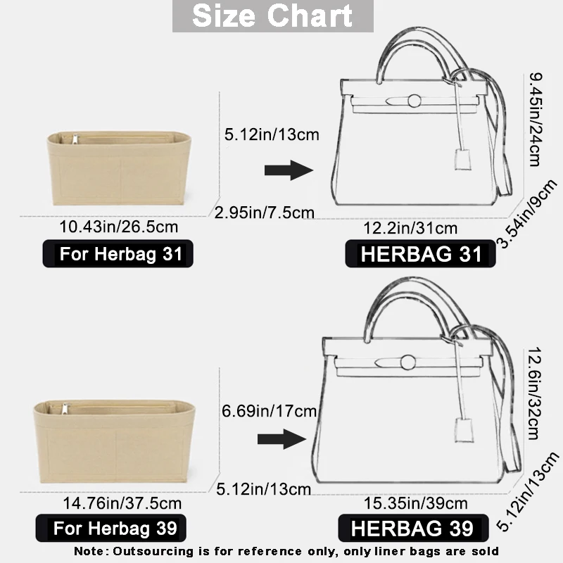 HErmes Herbag 31 & herbag 39 comparison 