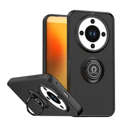 Car Magnetic Ring Armor Phone Case for Honor Magic 8 Lite 5G (QY - Black)