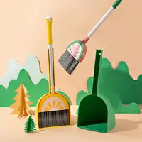 Small Broom With Dustpan For Kids Fruit Design Cleaning Tool Little Housekeeping Helper Set House Cleaning Tools For Boys And 2