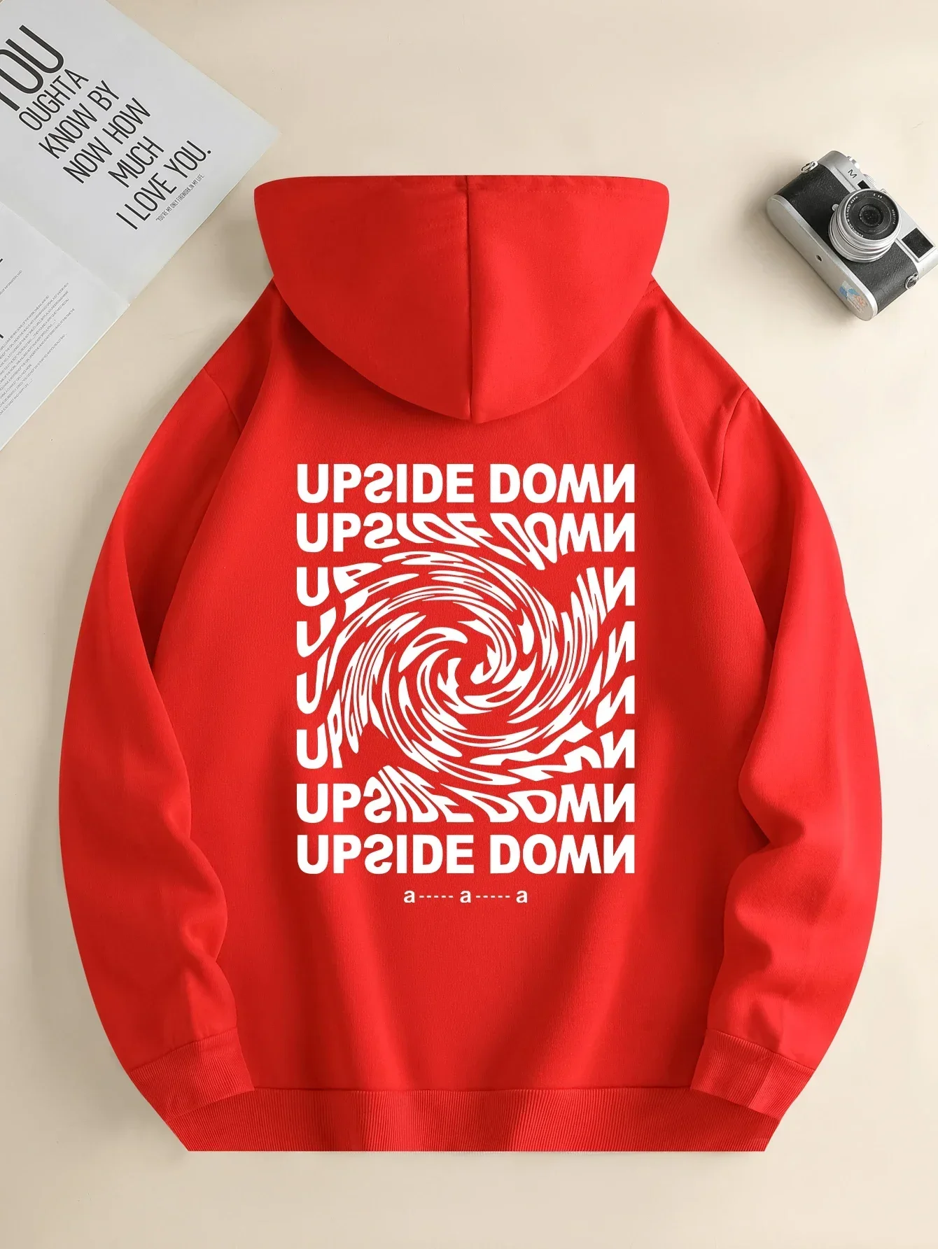 Autumn and Winter Versatile Pattern Printed Casual Hoodies Men's Daily Drawstring Hoodies Long-sleeved Couple Tops S-3XL 5