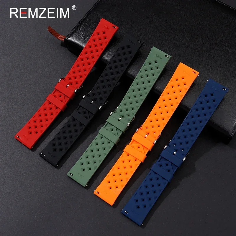 Tropical Quick Release Silicone Watch Strap - Vibrant and Versatile Design