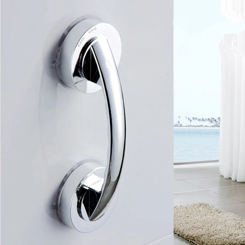Description Picture 3 of item1-5pcs Anti-slip Handrail With Suction Cup No Drilling Toilet Bathroom Safety Grab Bar Handle For Bathtub Glass Door Bath Supply