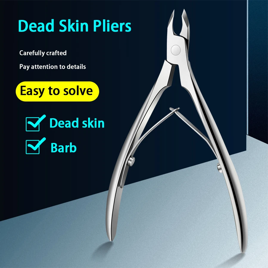 

Stainless Steel Nail Scissors Dead skin Removal Barbs Beauty Pliers Nail Grooves Inlaid Nails Diagonal Nail Clippers Dead Skin