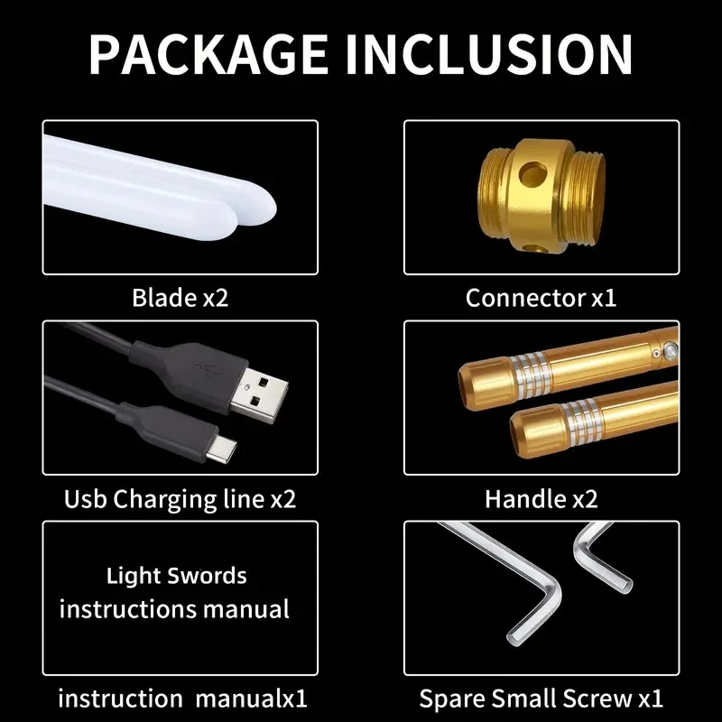 REikirc Upgraded Version Gravity Sensing Lightsaber 2 In 1 7-color Metal Laser Sword Rechargeable Toy Party Glow Swords