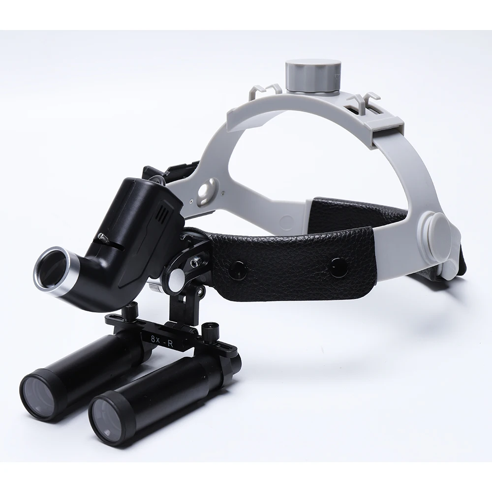 Dental Loupes 4X/5X/6X/8X Magnifying Glasses Dentist With 5W Dental Headlight Microscope Surgical Magnifiers Dental Loupes Light