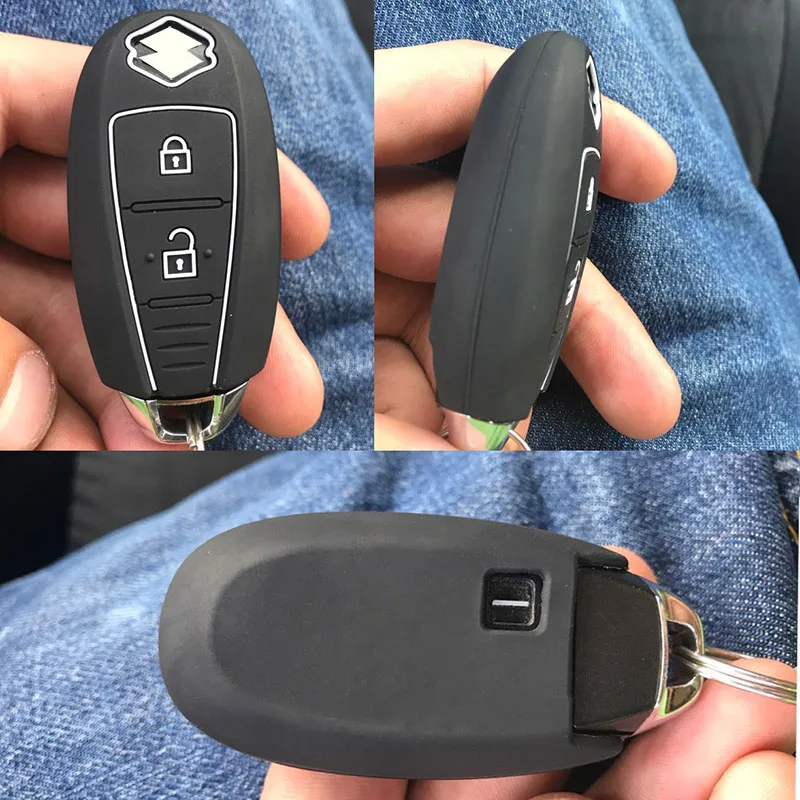 2 Button Silicone Car Remote Key Fob Shell Cover Case For Suzuki Vitara Swift Ignis Kizashi SX4 Baleno Ertiga key case key case cover car key shell remote control case cover