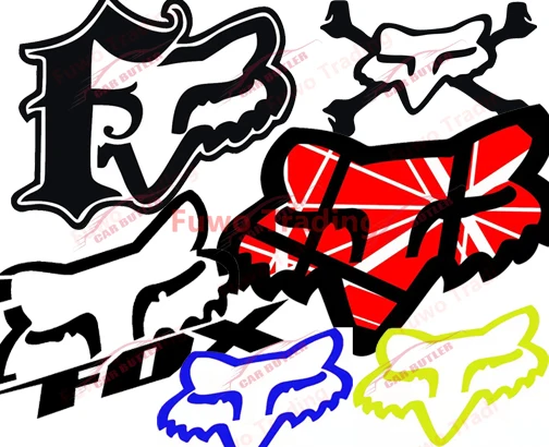 High Quality Racing Decal Motorcycle Laptop Helmet Trunk Surf Camper Wall Vinyl Car Sticker Die-Cut for Foxs Racing MX Truck