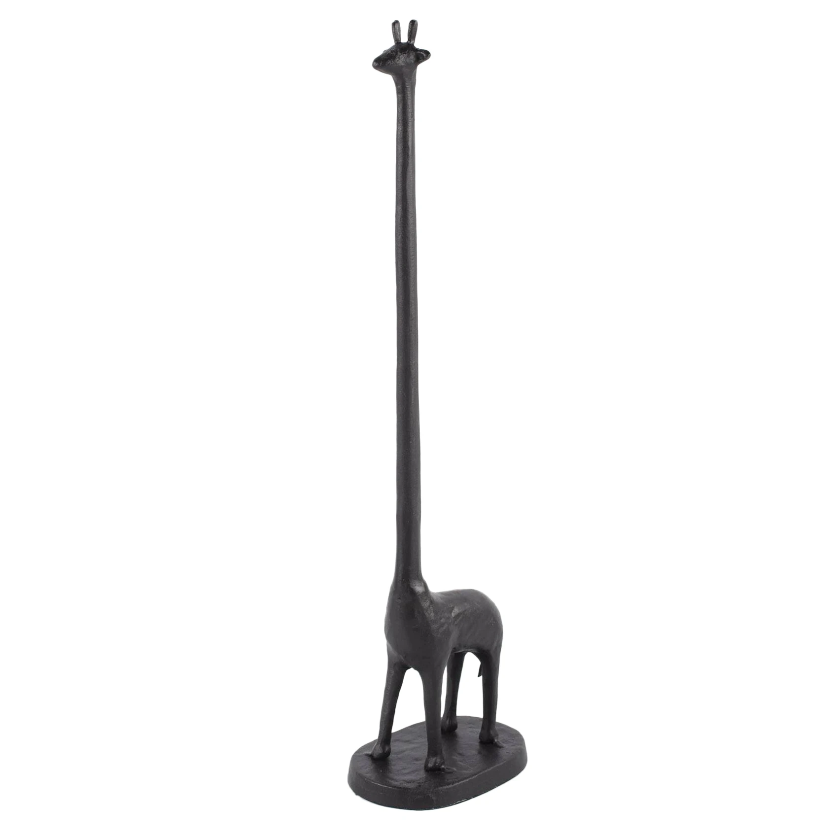 

Cast Iron Giraffe Large Toilet Roll Holder Paper Free Stand Bathroom/Parlor Storage Giraffe