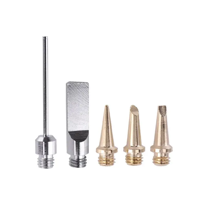 

5pcs/set Nozzles for HS-1115K Gas Soldering Iron Cordless Welding Tips Tools Accessories Dropship