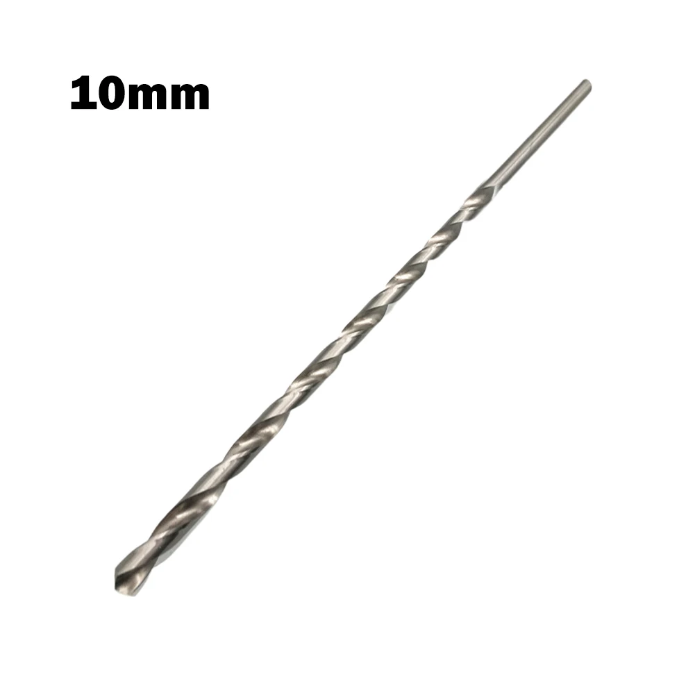 1pcs 300mm Extra Long Drill Bit HSS High Speed Steel 7/8/9/10/11/12/13/14/15/16mm Double Groove Drill Round Shank For Steel Wood