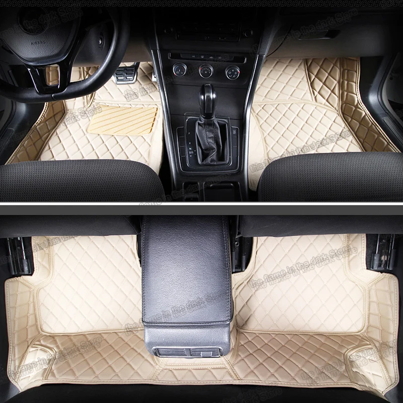 

Кожаные Коврики для салона автомобиля, напольные коврики для volkswagen golf 7 mk7 vw 2012 2013 2014 2015 2016 2017 2018 2019, аксессуары, автозапчасти