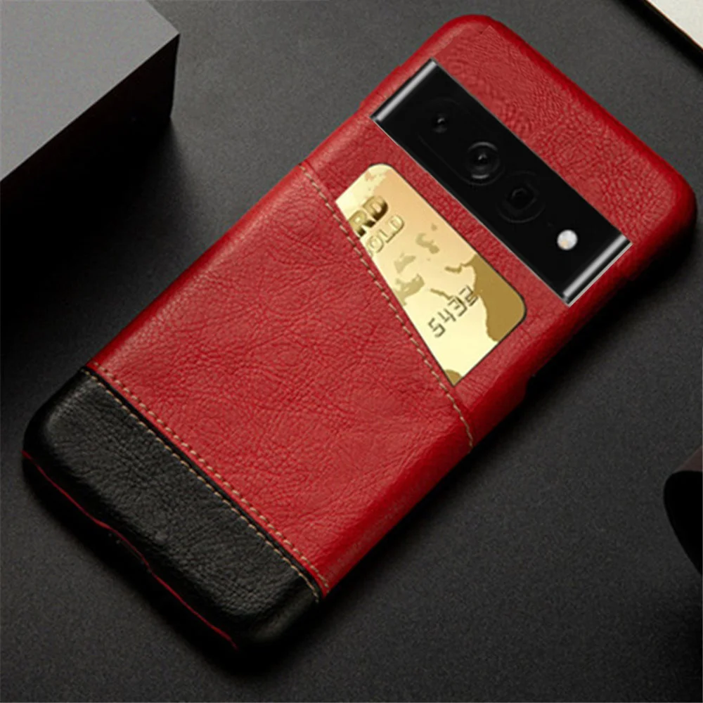Pixel7 Pro Per Google Pixel 7 Pro Case Mixed Splice Pu Leather Slot Per Schede Holder Cover Pixel 7 Pro Phone Funda Per Pixel 6 7