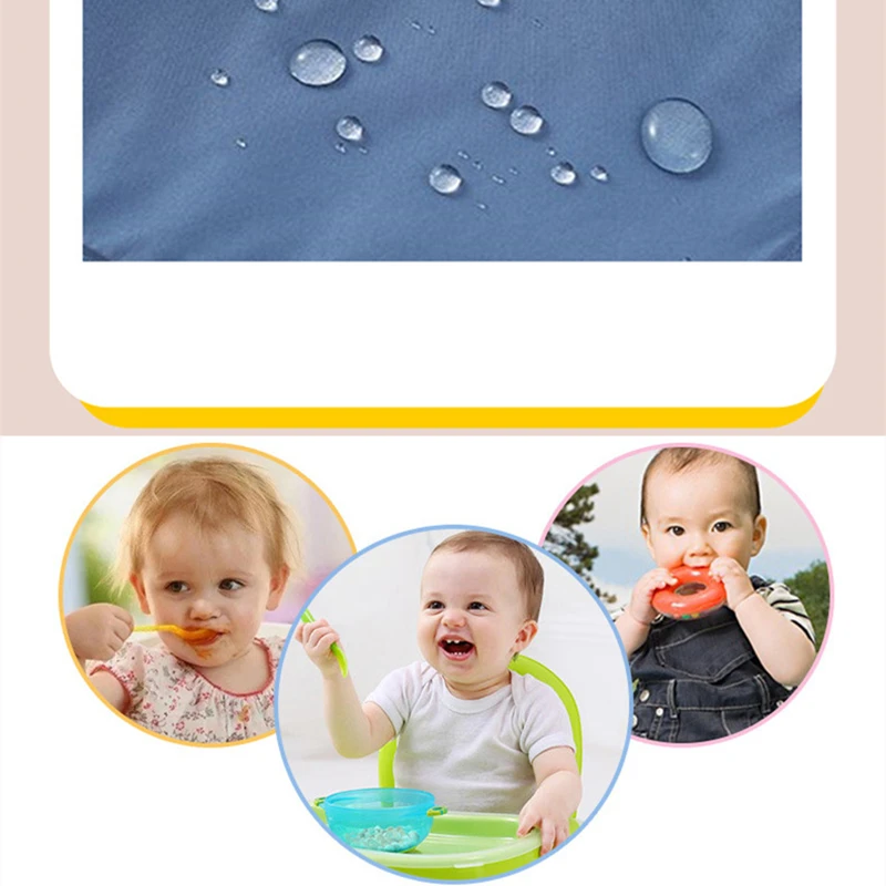 Baby Smock Bibs Waterproof Long Sleeve Eating Feeding Art Apron Newborn Toddler Burp Cloths Fit 0-3 Years For baby bib,feeding bib,cotton bib,cotton bib set