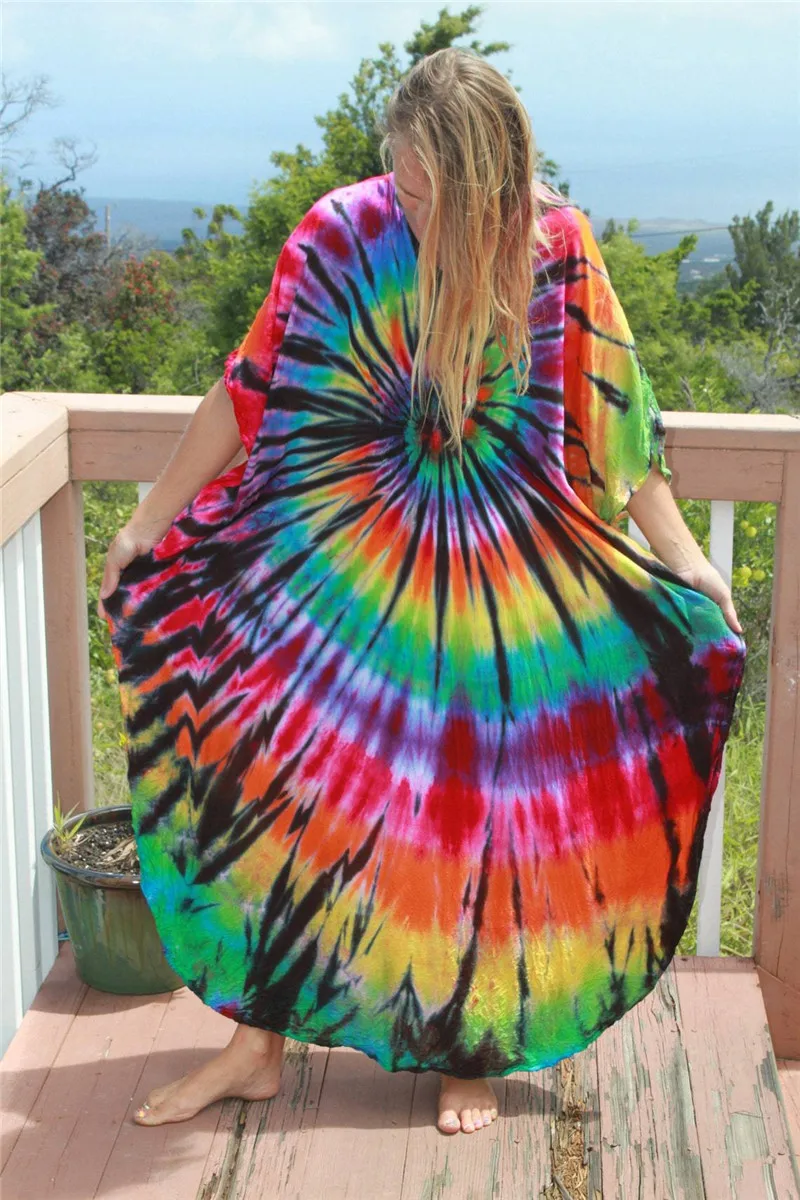 Fashion Casual Striped Print Long Dresses Women Bohemian V-neck Bat Sleeve Loose Slit Beach Dress Summer New Beachwear Vestidos 66 Fashion Casual Striped Print Long Dresses Women Bohemian V-neck Bat Sleeve Loose Slit Beach Dress Summer New Beachwear Vestidos