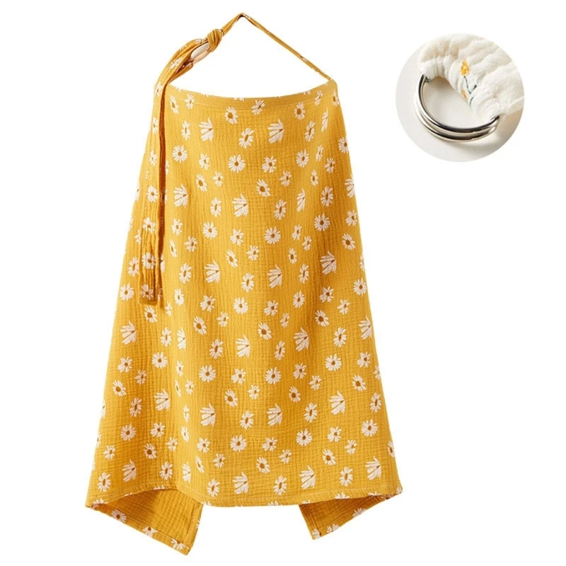 Soft and Absorbent Cotton Nursing Cloth Leak Proof Designing Feeding Towel Poncho for Discreet Breastfeeding QX2D